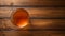 Aesthetic Aerial View Of A Glass Of Tea On A Wooden Table