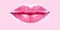 Aesthetic korean lipgloss lips juicy. AI Generative