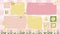 Aesthetic Pink and Yellow Kawaii Cute Desktop Wallpaper Organizer