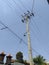 aesthetic view of the sky with electricity poles