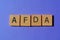 AFDA, A Few Days Ago, phrase as banner headline