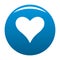 Affectionate heart icon blue