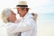 Affectionate Senior Couple On Tropical Beach Holiday