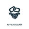 Affiliate Link icon from affiliate marketing collection. Simple line Affiliate Link icon for templates, web design and