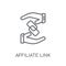 affiliate link linear icon. Modern outline affiliate link logo c