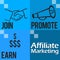 Affiliate Marketing Blue Four Blocks