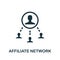 Affiliate Network icon. Simple element from affiliate marketing collection. Filled Affiliate Network icon for templates