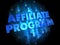 Affiliate Program on Digital Background.