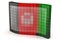 Afghan Flag of pixel