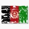 Afghan flag with scratches, vector flag of Afghanistan.
