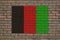Afghan flag on wall