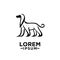 Afghan Hound dog logo icon designs illustration logo icon designs illustration