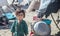 Afghanistan children in a remote refugee village in the middle of fighting season