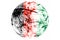 Afghanistan fireworks sparkling flag ball. New Year, Christmas and National day ornament and decoration concept