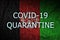 Afghanistan flag and Covid-19 quarantine inscription. Coronavirus or 2019-nCov virus