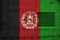 Afghanistan flag depicted on side part of military armored tank closeup. Army forces conceptual background