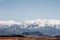 Afghanistan landscape, desert plain against the backdrop of mountains