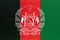 Afghanistan national fabric flag, textile background. Symbol of international asian world country