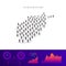 Afghanistan people map. Detailed vector silhouette. Mixed crowd of men and women. Population infographic elements