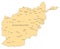 Afghanistan vector map