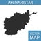 Afghanistan vector map with title