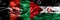 Afghanistan vs Western Sahara - Sahrawi smoke flags placed side
