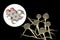 Aflatoxin B1 molecule, a toxin produced by fungi Aspergillus