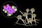 Aflatoxin B1 molecule, a toxin produced by fungi Aspergillus