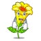 Afraid allamanda flowers in a cartoon pots