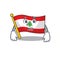 Afraid flag lebanon stored in cartoon drawer