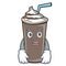 Afraid ice chocolate mascot cartoon