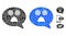 Afraid Smiley Message Composition Icon of Circles