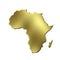 Africa 3D Golden Map