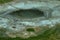 Africa aerial landscape, green river, Okavango delta in Botswana. Lakes and rivers, view from airplane. Forest. vegetation in