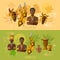 Africa African culture and traditions african tribes banners