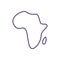 Africa covid variant RGB color icon