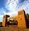 Africa in histoycal maroc old construction and the blue cloud