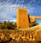 africa in histoycal maroc old construction and the blue cloud