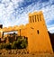 africa in histoycal maroc old construction and the blue cloud