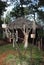 AFRICA, KENYA, SAMBURU NATIONAL RESERVE, AUGUST 3,  2010:  African traditional Samburu Jewellery, jewellery hanging up a tree in