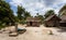 Africa malagasy huts in Maroantsetra region, Madagascar