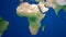 Africa map Asia middle east map 3D rendering