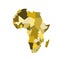 Africa map brown