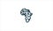 Africa Map QR Code Logo icon vector illustration