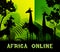 Africa Online Means Wildlife Reserve 3d Illustration
