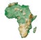 Africa relief map