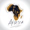 Africa and Safari logo with the lion 2