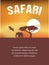 Africa, Safari poster design