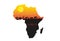 Africa sunset minimal illustration