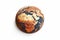 Africa Unveiled: Isolated Earth Globe Illustration Highlighting the Continent\\\'s Beauty